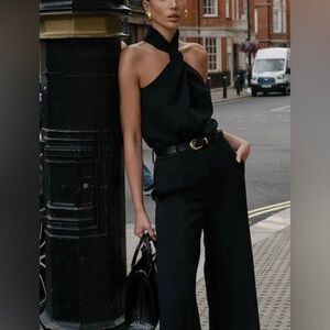 81 Cross Halter Tank Top